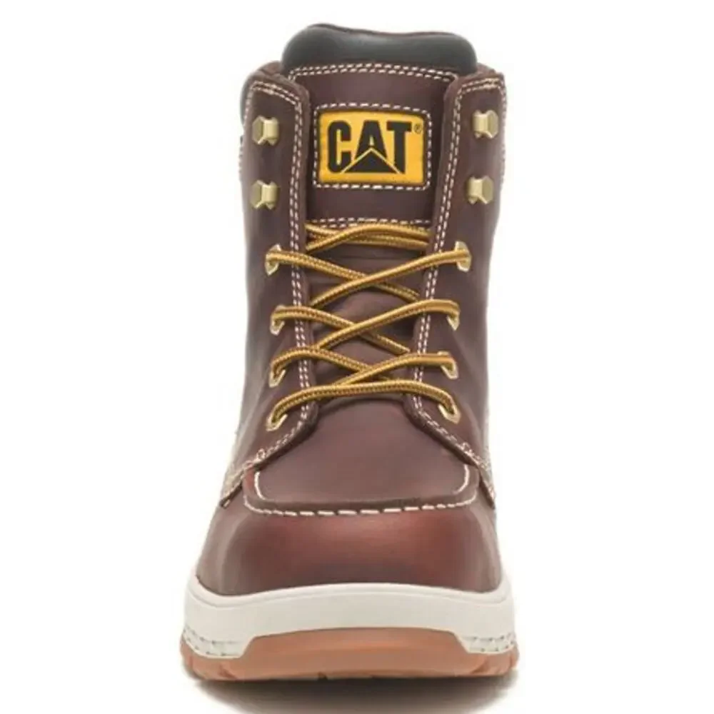 Caterpillar Men's Friar Brown Impact Safety Toe Waterproof Work Boots Size 11